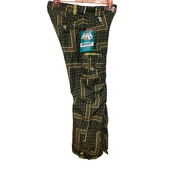 NWT 686 Smarty Original Cargo Ski Pants Zig Zag W's S Removeable Liner Olive - Picture 4 of 16
